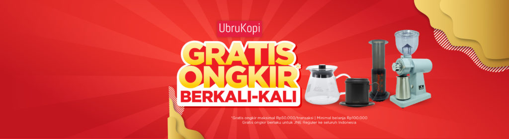 UbruKopi gratis ongkir berkali-kali